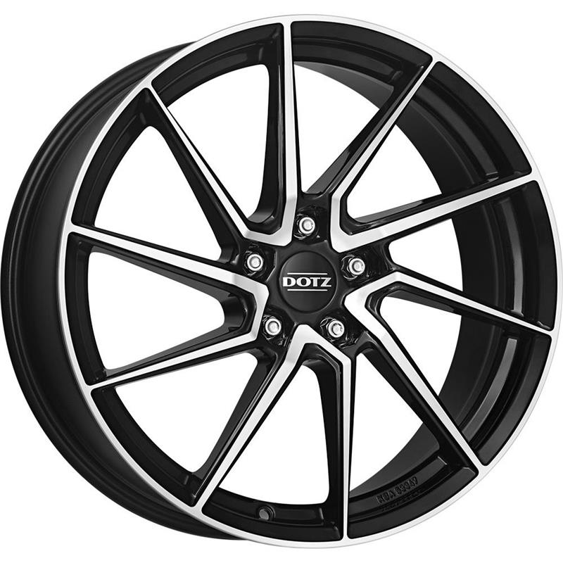 Dotz Spa dark Black/polished J7.5 R17 5X100 ET35 CB60.1