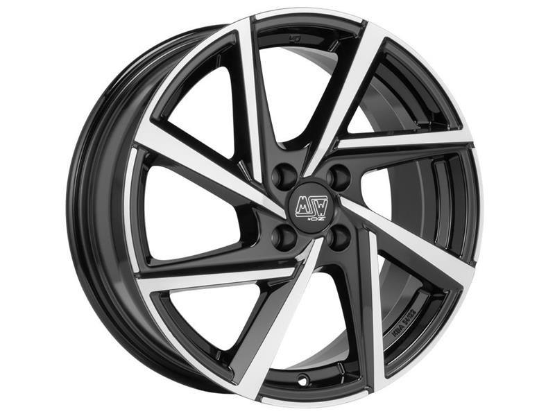 MSW 80-4 Gloss Black Full Polished J6.5 R16 4X100 ET45 CB63.3