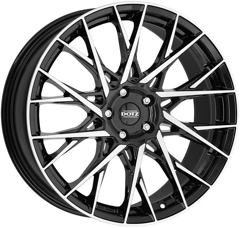 Dotz Fuji dark Black/polished J7.5 R18 4X100 ET45 CB60.1