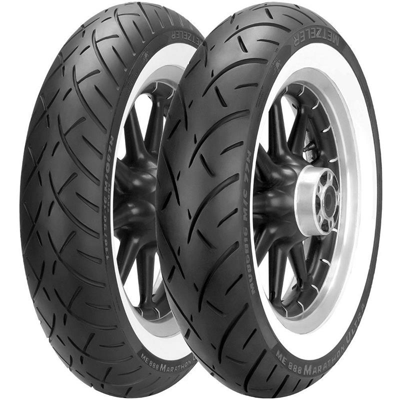 150/80B16 Metzeler ME 888 MARATHON ULTRA WW 77H TL CRUISING Rear WhiteWall